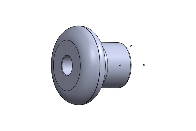 Machined Knob CAD drawing